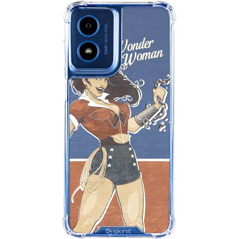 DC Comics Bombshells Wonder Woman Bombshell Moto G 5G (2024) Clear Case